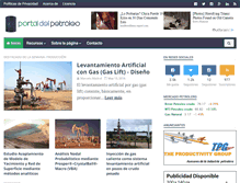 Tablet Screenshot of portaldelpetroleo.com